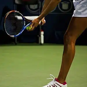 tennis racket and ball