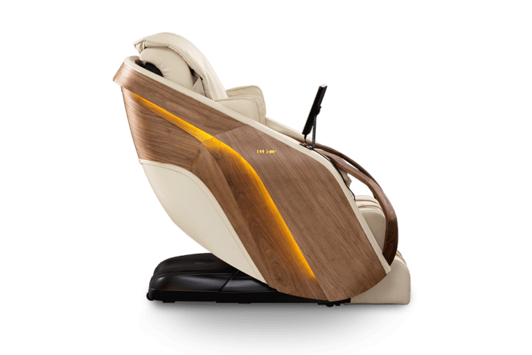 DCore Cirrus Massage Chair - Cream - Side Upright