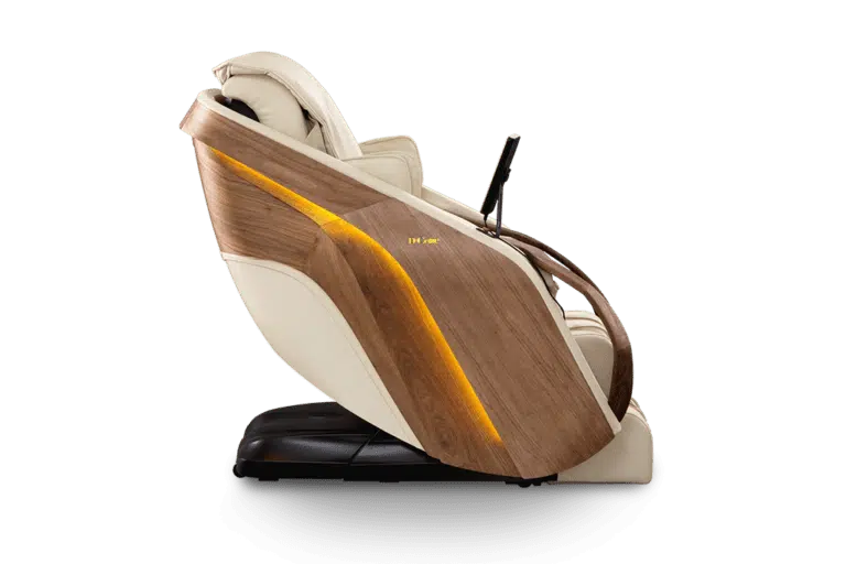 DCore Cirrus Massage Chair - Cream - Side Upright