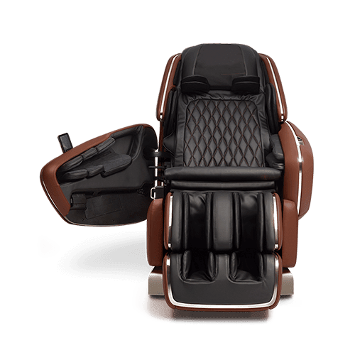 OHCO M.DX Massage Chair - Walnut - front upright